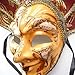ZjpMask Full Face Venetian Jester Mask Masquerade Mardi Gras Wall Decorative Art Collection