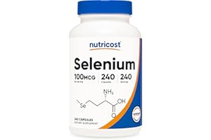Nutricost Selenium Supplement 100mcg, 240 Capsules, Vegetarian, Gluten Free & Non-GMO