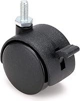 Skelang 8x 40mm Swivel Castor Wheels M8x15mm Screw Thread Nylon Casters Load view 5