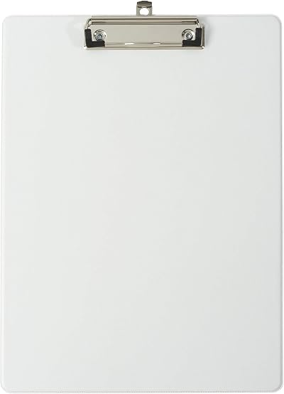 Exacompta 19296E Clipboard with Pocket 23x32 cm A4 White Balacron