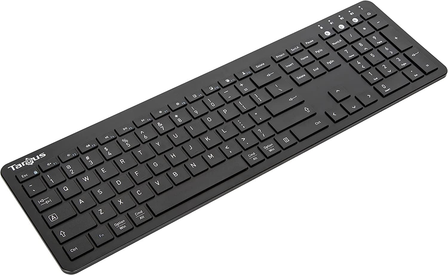 Fiinix Targus Multi-Device Bluetooth Full Size Keyboard | Permanent Anti-Microbial Body | Connect to: PC, Tablet, Laptop & Smartphone | iOS, Windows, Android & Linux Compatible | UK QWERTY Layout