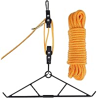 Deer Hanger for Skinning, Deer Hunting Game Hoist Pulley Lift System with Gambrel, Max to 700LB for Hanging and Processing De