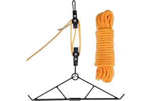 Deer Hanger for Skinning, Deer Hunting Game Hoist Pulley Lift System with Gambrel, Max to 700LB for Hanging and Processing De