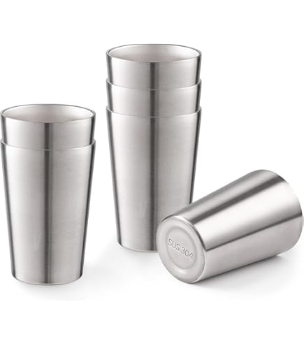 Amazon.com | Gold Armour 30 oz Tumbler - 6 Piece Stainless Steel Insulated  Water & Coffee Cup Tumbler with 2 Straws, 1 Lid, 1 Handle - 18/8 Double  Vacuum Insulated Flask Water