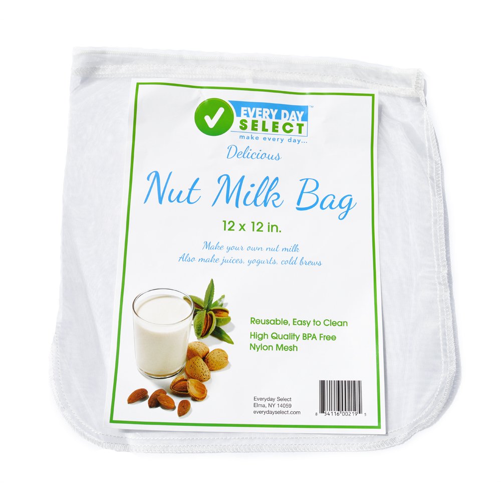 Nut Milk Bag and Strainer Large 12 X 12 Reusable Almond Milk Bag