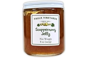 Paulk Vineyards Scuppernong Jelly – Classic Southern Grape Jelly Made from Muscadine Grapes, Great for Toast, Biscuits & Gifts, 8 oz Jar