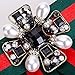 Sunvy Women Premium Crystal Pearl Bow Brooch Pre-Tied Neck Tie Brooches Pin Bow Tie Wedding Party Bow Tie