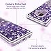 MP-MALL for Galaxy S9 Case, Clear Back Flowing Liquid Floating Luxury Bling Glitter Sparkle TPU Hybrid Bumper Girl's Case for Samsung Galaxy S9 - Purple