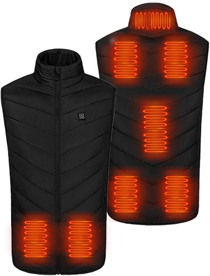 DFANCE Beheizte Weste, Unisex Wärmende Beheizte Weste, USB Elektrische