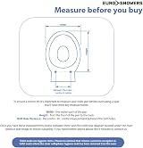 Euroshowers 87370 V20 Rounded Square Toilet Seat Soft Close White Top Bottom Fix view 3