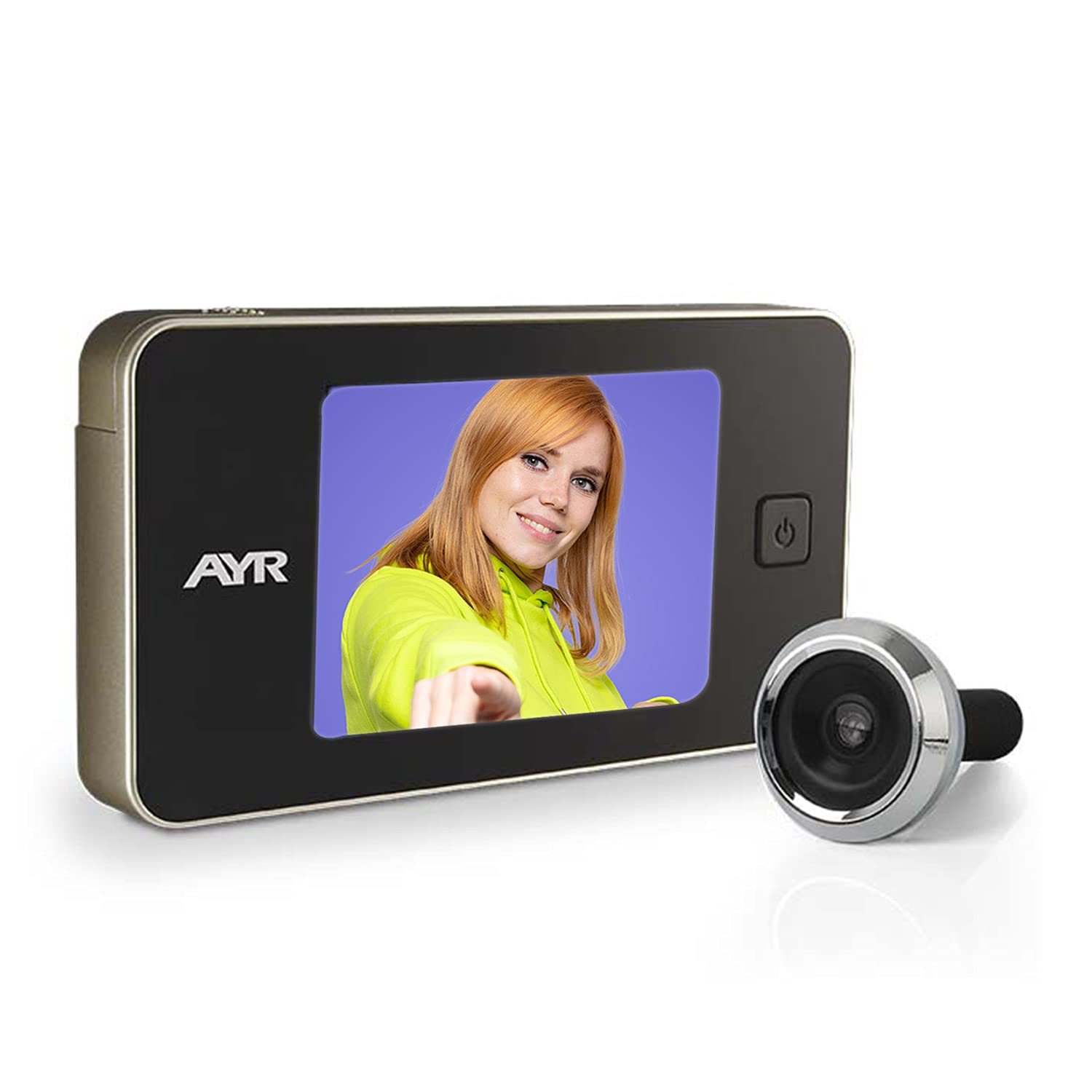 Ayr Exitec 752 - Digital Door Viewer (3.2 Inch Screen, 38-110mm) - Silver/Black