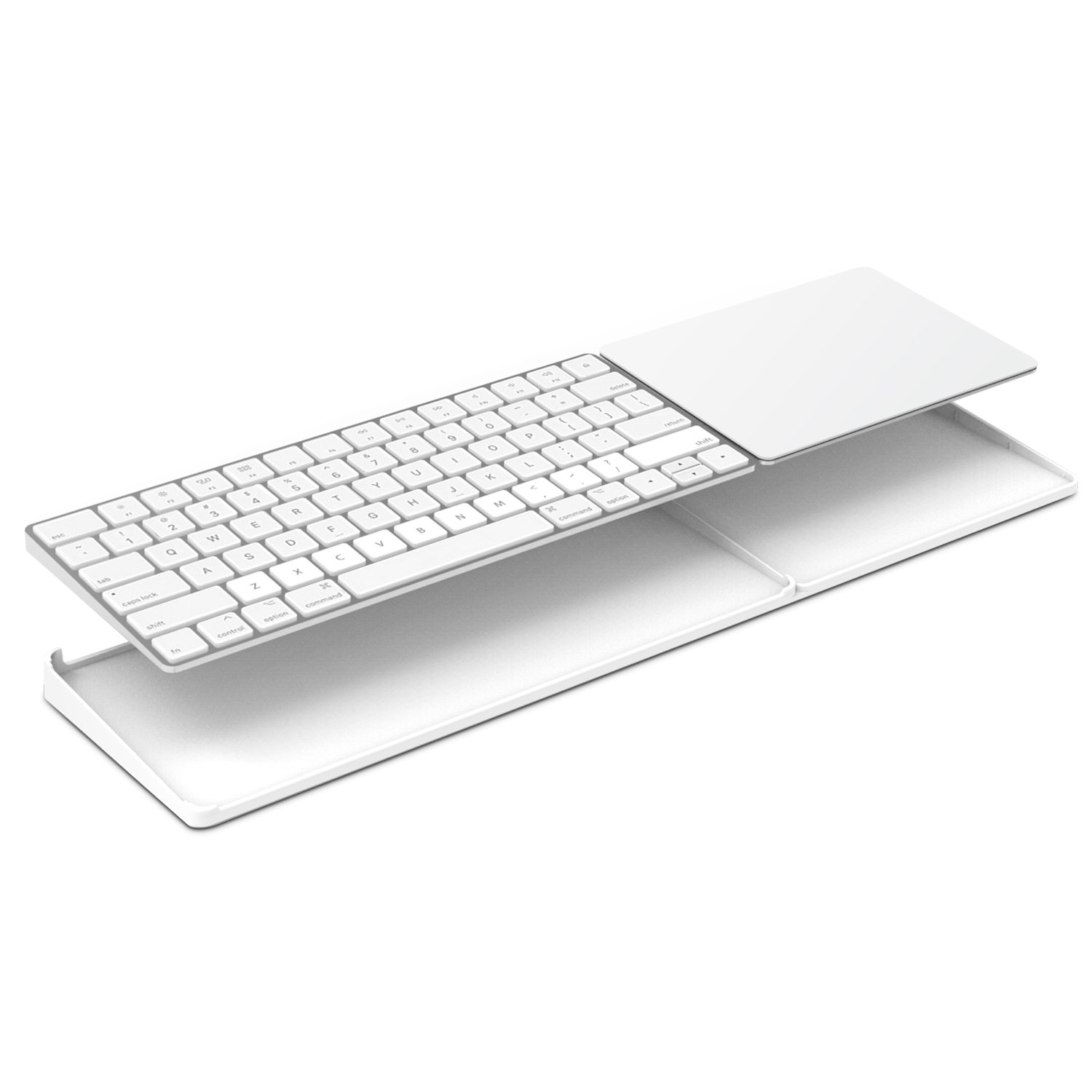 Magic Trackpad 2 Keyboard Stand (MJ2R2LL/A) and Apple Magic Keyboard (MLA22LL/A) Not Included - White