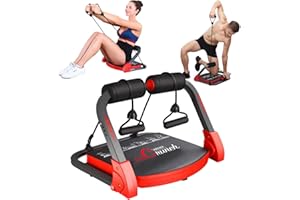 MAGIC BB Ab Machine Ab Workout Equipment Sit Up Machine & Exercise Equipment Ab Crunch Machine for Stomach Workout Ab Core Trainer Abdominal Machine for Home Gym with Resistance Bands