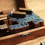 Tosnail 70 Pcs Wooden Rubber Alphabet Stamps Set with Storage Box view 5