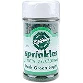 Wilton Sparkling Sugar Decorating Sprinkles, 3.25 oz., Dark Green