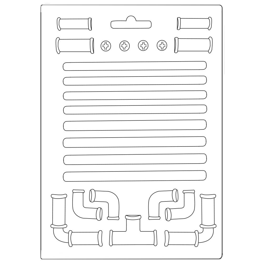 Stamperia Soft Mould-Lady Vagabond Pipes, Various, A5 K3PTA571