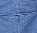 Simplicity Women's Cotton Summer Beach Sun Hat with Wide Fold-Up Brim Denim Blue