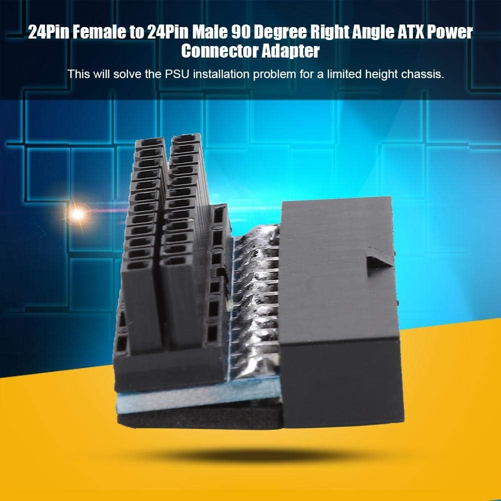 Bewinner Power Adapter, ATX 24Pin Female to 24-pin Male 90 Degree Power Adapter Motherboard Computer Connectors - Image 5