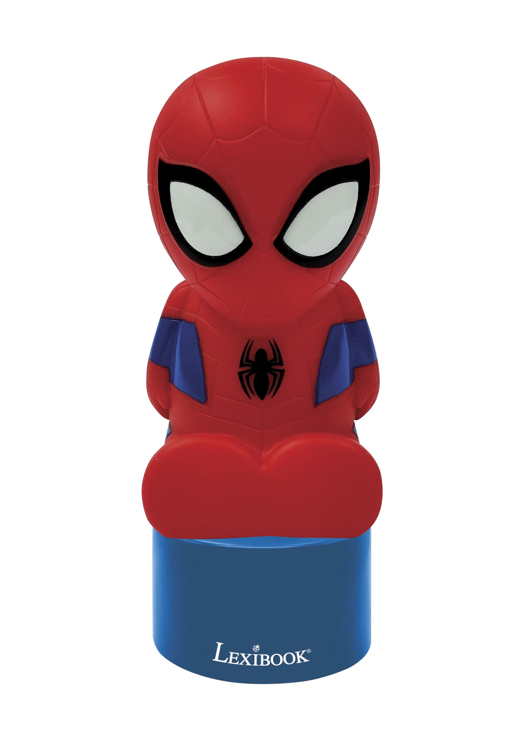 Photo 1 of LEXiBOOK Spiderman, Nightlight and Speaker for Children's Room, Color Change, Soft Light, Battery Operated, Blue/Red, NS01SP