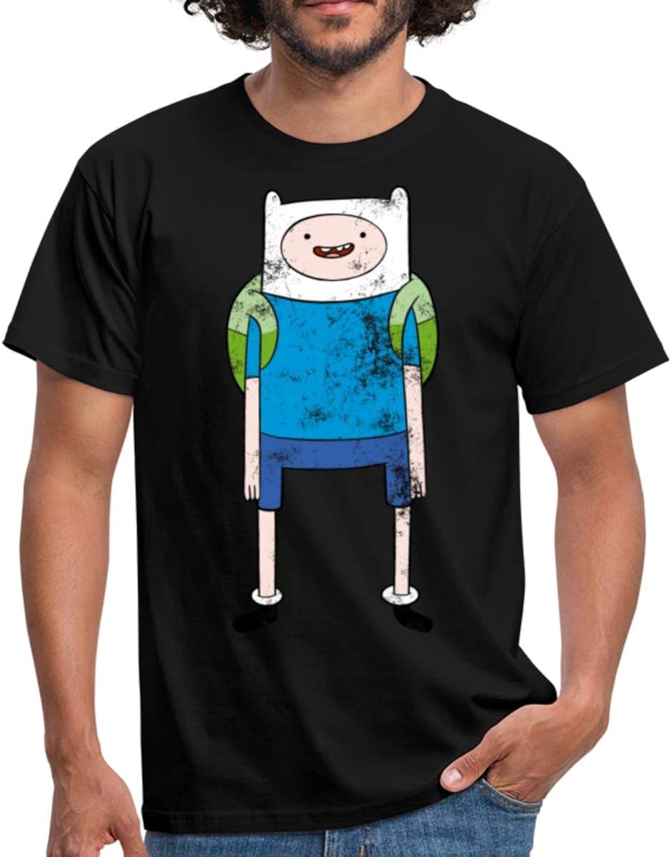 Spreadshirt Adventure Time Vintage Finn Men's TShirt Amazon.co.uk