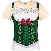 Funny World Women's Oktoberfest T-Shirt Bavarian Octoberfest Costume