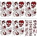 TMCCE Halloween Decoration Bloody Handprint Window Floor Clings Decals Stickers for Halloween Party Supplies - 6 Sheet