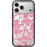 CASETiFY Compact iPhone 17 Pro Max Case [Slim and Sleek/Compatible with Magsafe / 4 ft. 2X Military Grade Drop Protection] - Cheetah Paradise Pink - Clear Black