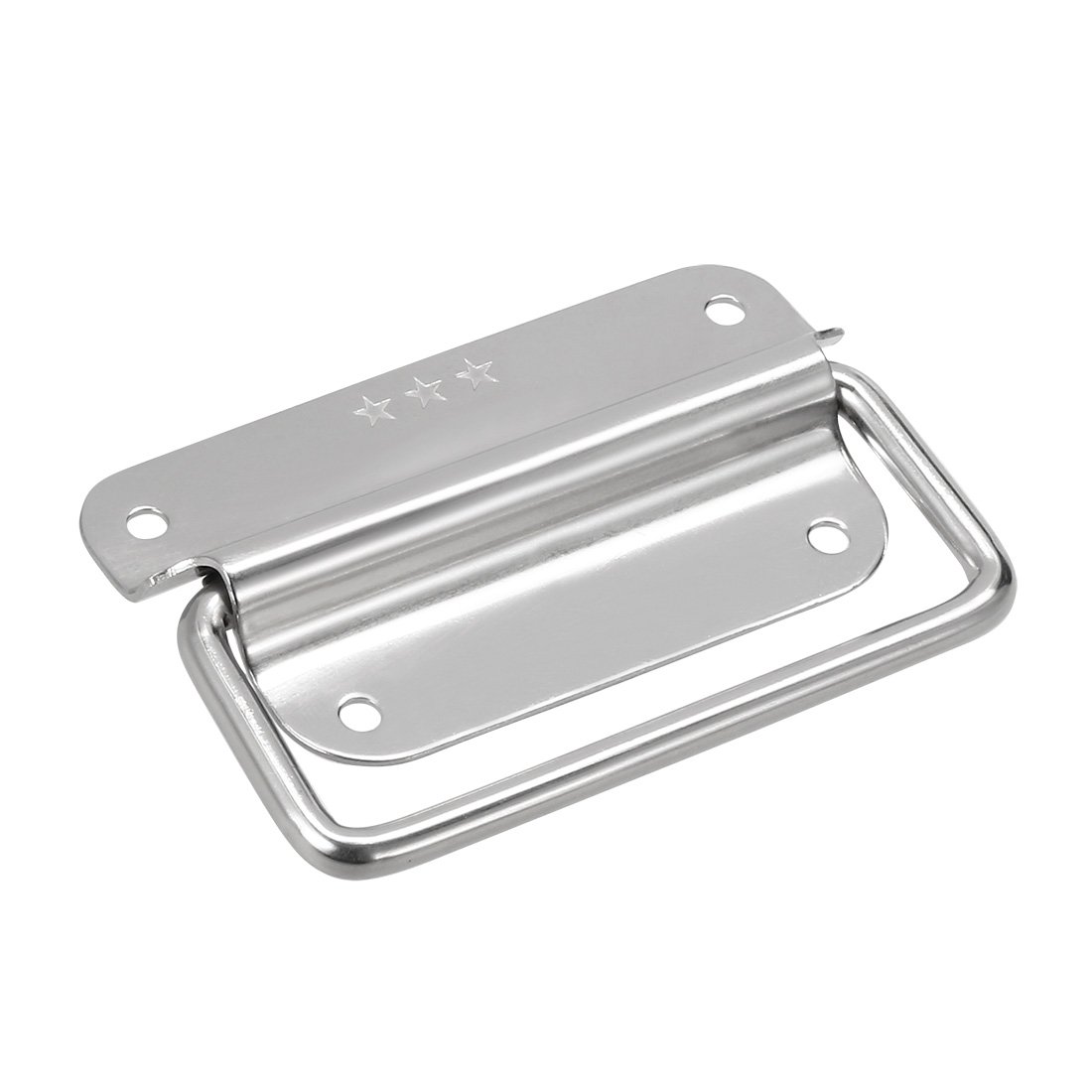 Sourcingmap 100mmx57mm 201 Stainless Steel Toolbox Case Chest Ring Pull Handle Silver Tone