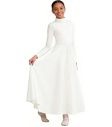 white praise dance dress MOLLDAN Long Sleeve for Women, Size S, Liturgical : Clothing, Shoes & Jewelry influencer-selects-7-21 Recreating Carrie’s Famous ‘Little this praise dance dress Color:red/silver