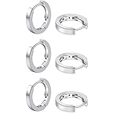 micuco 3 Pairs Small Hoop Earrings Set for Women, 14K Gold Plated Huggie Hoop Earrings for Men, Tiny Cartilage Hypoallergenic Earring Set