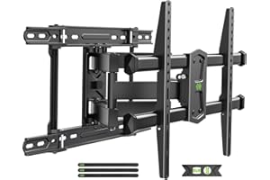 USX MOUNT UL Listed TV Wall Mount for 42"-84" TVs up to 110lbs and 8"-24" Wood Studs, TV Mount with Tilt, Swivel & Extension, Wall Mounts Bracket with Dual Articulating Arms, Max VESA 600x400mm