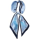 DYUXIRT Head Scarf Purse Handle Neck Satin Hair Scarfs For Bag Lightweight Silky Long Thin Women's Fashion Scarves 59 * 5.9”