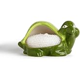 Decorative Dish Sponge Holder for Kitchen Sink (Turtle)