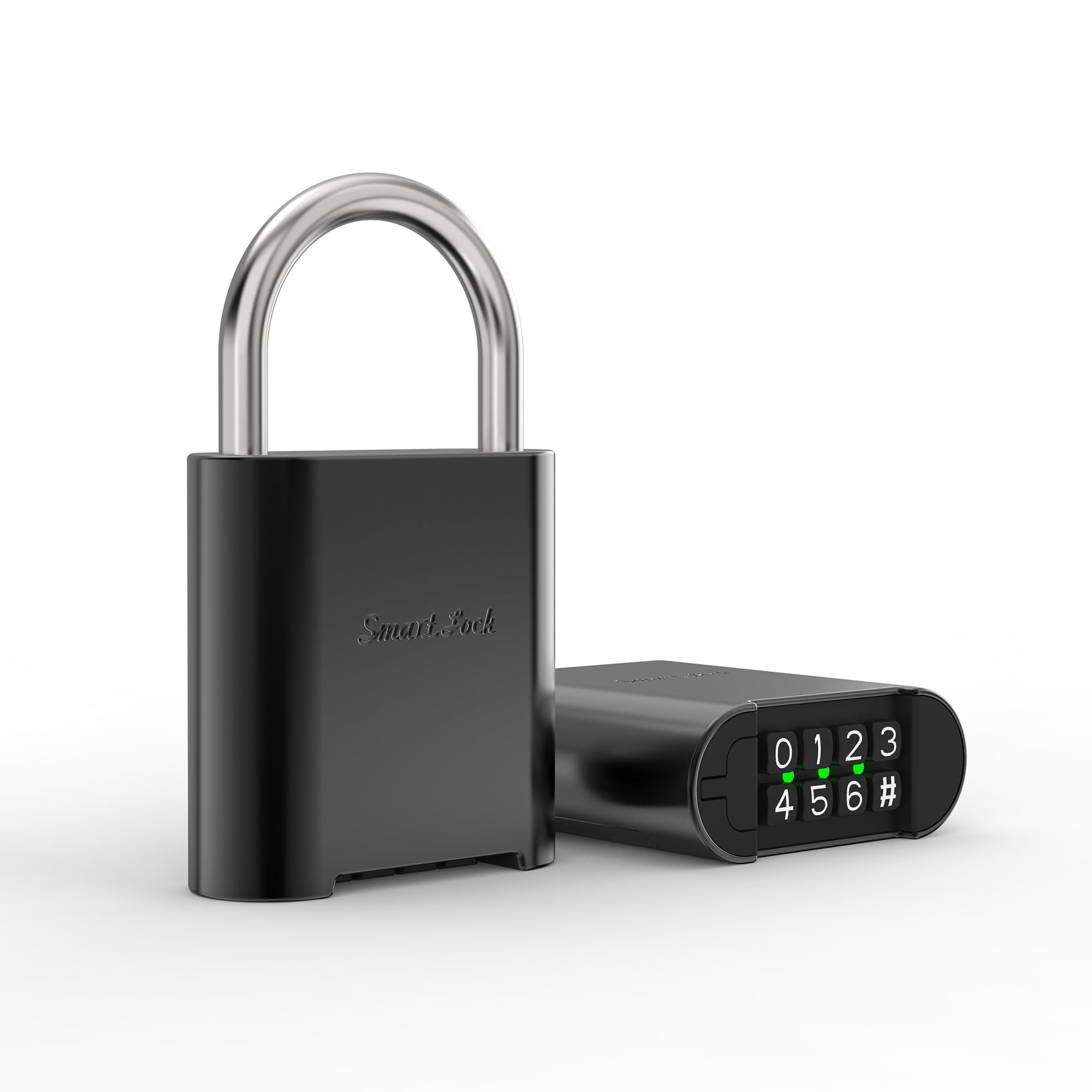 TenixLox Smart Combination Padlock Outdoor,4 Digit Locker Code Padlocks,Weatherproof Lock for Gym,Gate,Garden Fence,Warehouse (Gray)