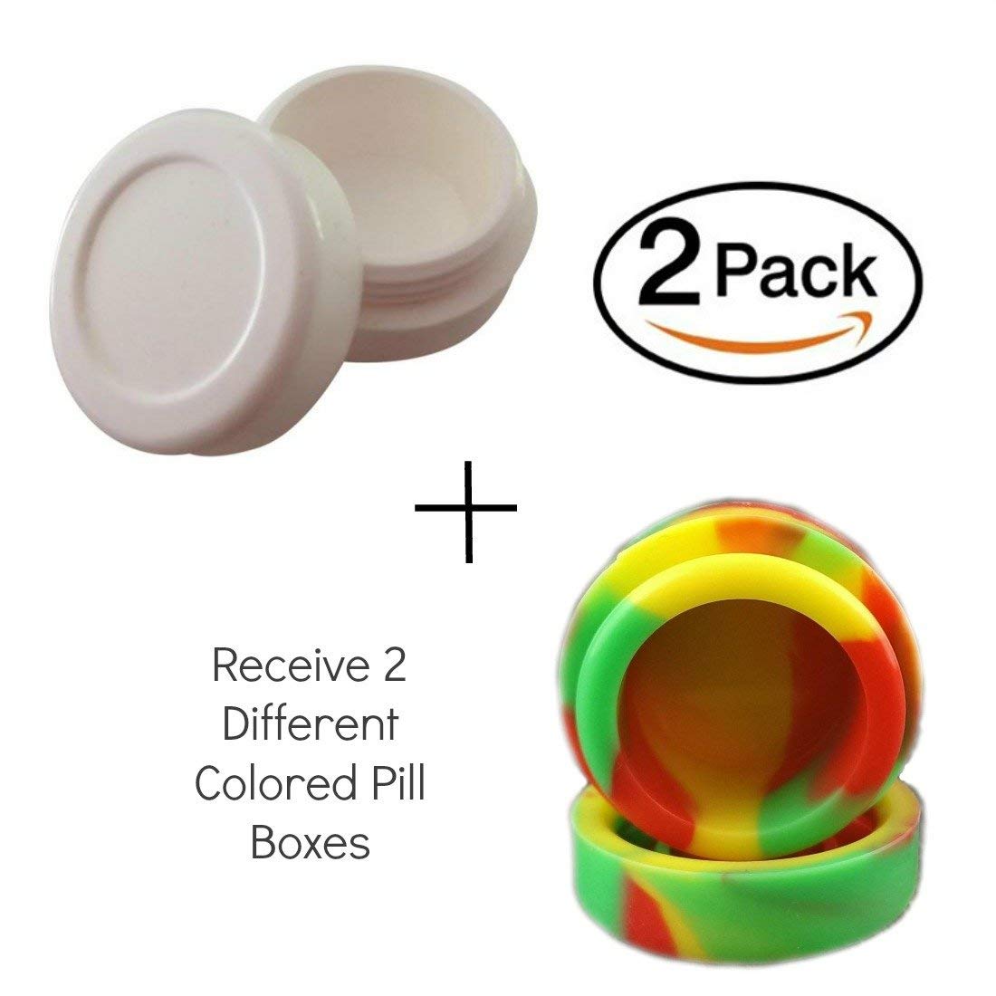 Pocket Pill Boxes Holders Set with Deep Case Area in Easy