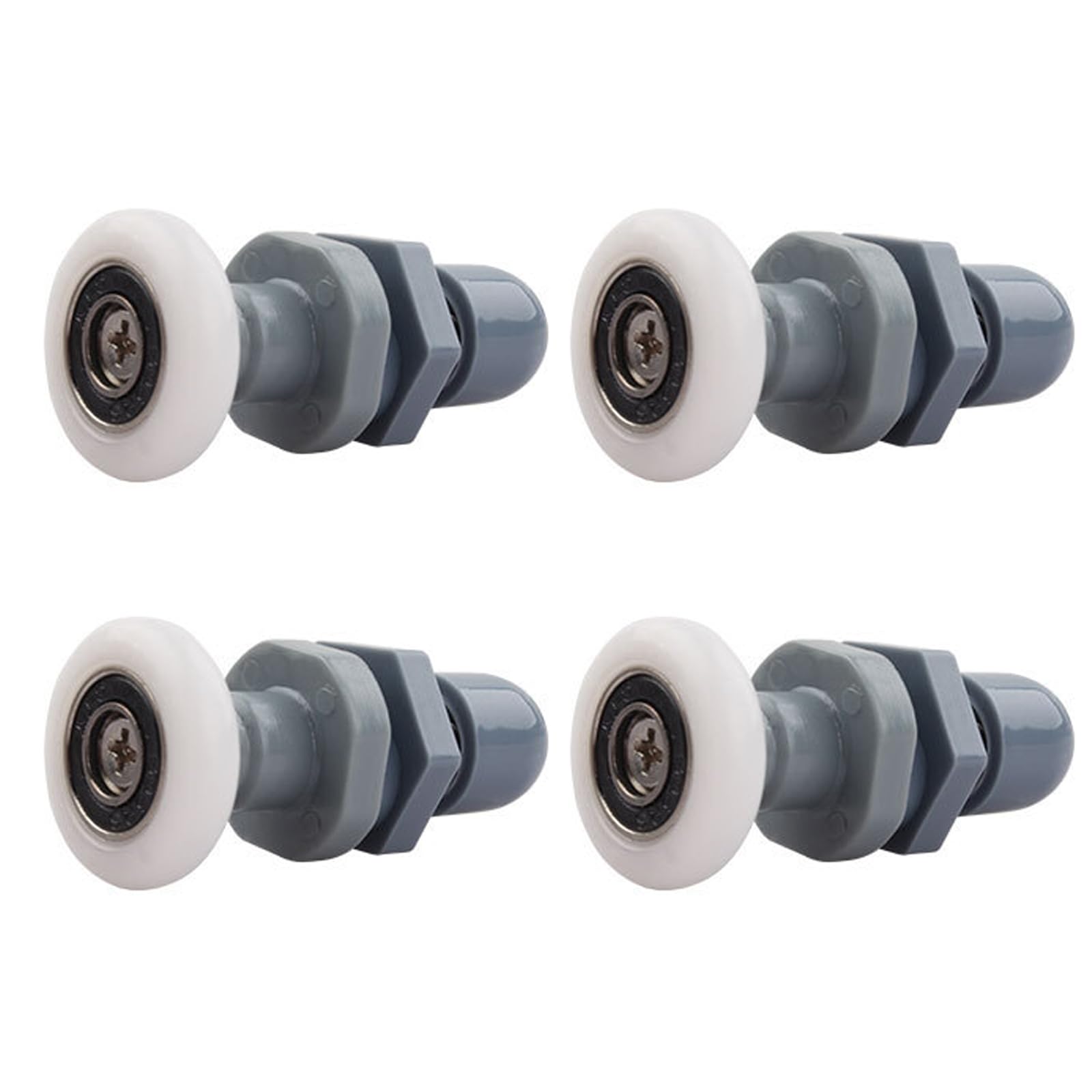 Qikuver 4PCS Shower Door Rollers, Roller Diameter 23mm for The Bathroom Glass Sliding Door Pulleys/Runners/Wheels,Strong Load-Bearing Capacity, Ultra-Quiet Shower Glass Door Rollers Replacement (23MM)