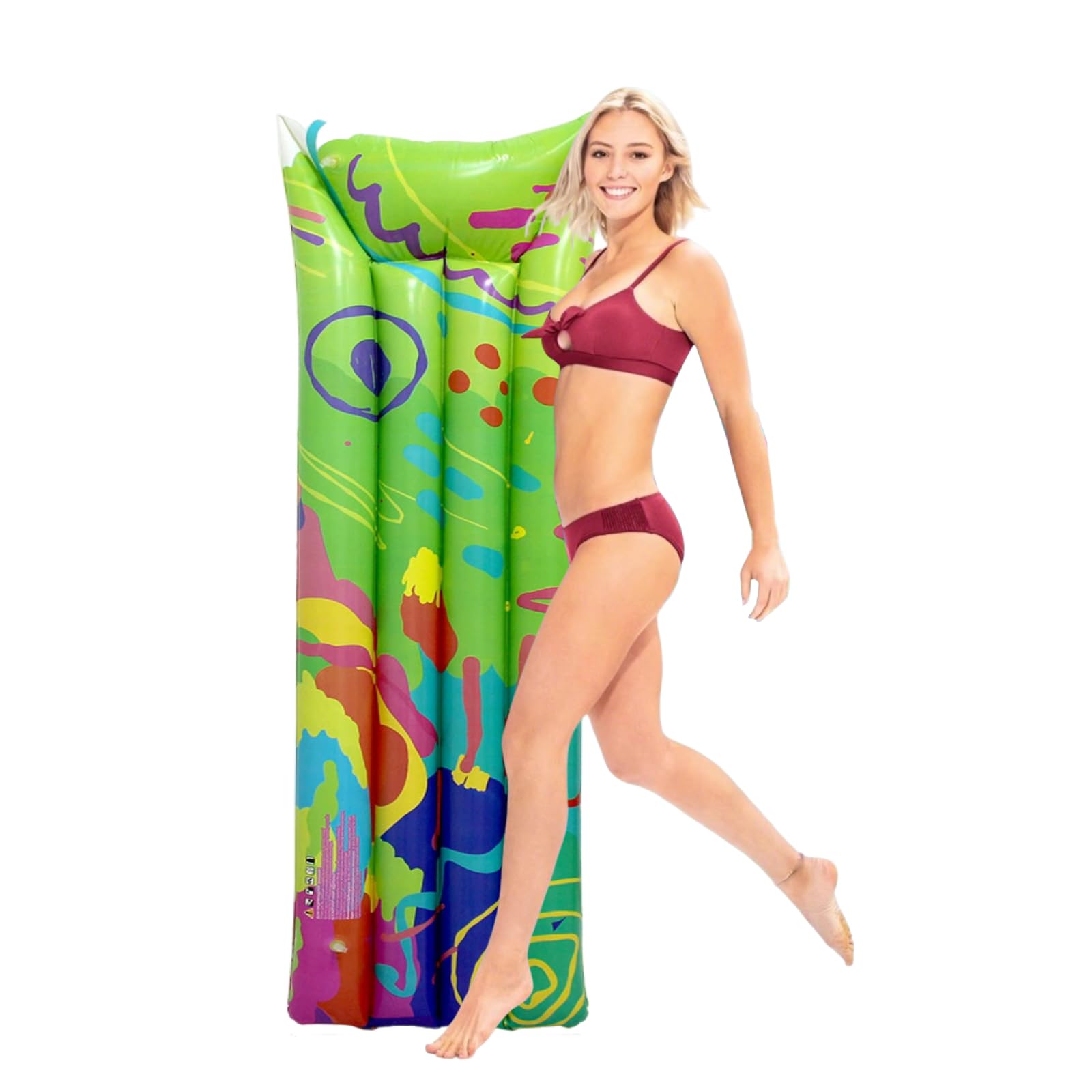 Balakaka Inflatable Pool Floats Lounger Adult, Thickened PVC Floating Mat Raft Floaty 170 * 60cm, Summer Beach Water Float Party Toys for Beach Swimming Pool