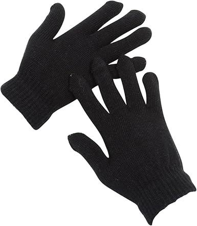2nd Date Men S Winter Magic Gloves Black Pack Of 12 At Amazon Men S Clothing Store