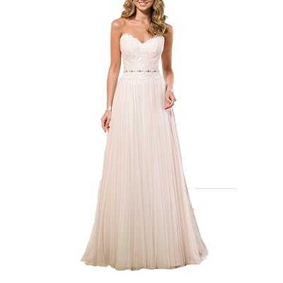 amazon women's sweetheart full lace beach wedding dress SIQINZHENG Women's Sweetheart Full Lace Beach Wedding Dress Mermaid Bridal Gown Ivory at Amazon Women's Clothing store