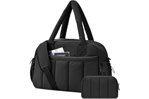 oscaurt Gym Bag for Women Lightweight Duffle Bag for Travel with Toiletry Pouch Water Resistant Carry On Weekender Overnight Duffel