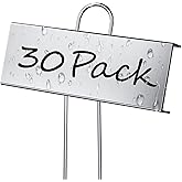 Cureder 30 Pack Metal Plant Labels for Outdoor Garden Waterproof Plant Markers, Labels Garden Markers for Seedlings Herbs Vegetable Greenhouse Gifts, with Pen