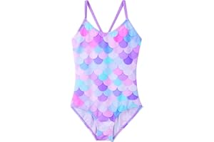 BAOHULU Girls One Piece Swimsuits UPF 50+ Beach Bathing Suit Little Kids Cute Quick Dry Swimwear 3-11 Years