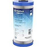 Pentair OMNIFilter RS6 Sediment Water Filter, 10" Whole House Heavy Duty Big Blue Pleated Replacement Cartridge, 10" x 4.5"