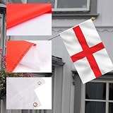SHATCHI England Flag St George’s Cross 8 x 5ft Polyester with Brass Eyelets view 5