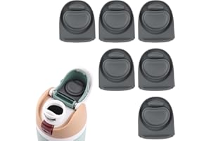 Joshey 6 Pack Rubber Seal Replacement Stopper, Compatible with Owala Freesip 24 Oz Bottle Spout Lid-Silicone Gasket Replacement Parts(Gray)