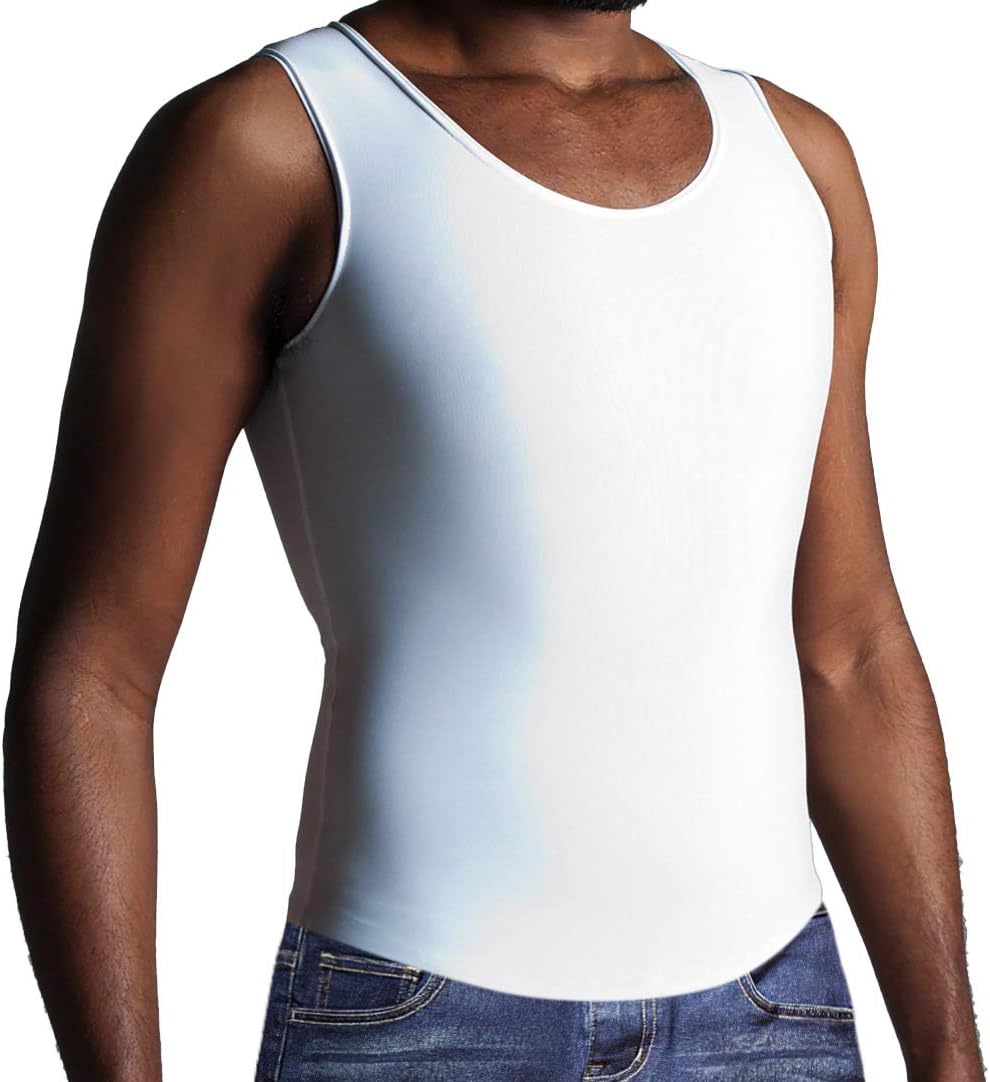 GC2 Gynecomastia Compression Undershirt (4X, White)