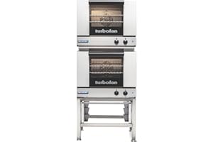 Moffat Turbofan E22M3 Half Size Countertop Electric Convection Oven with Stand, Double Stack, Manual Control