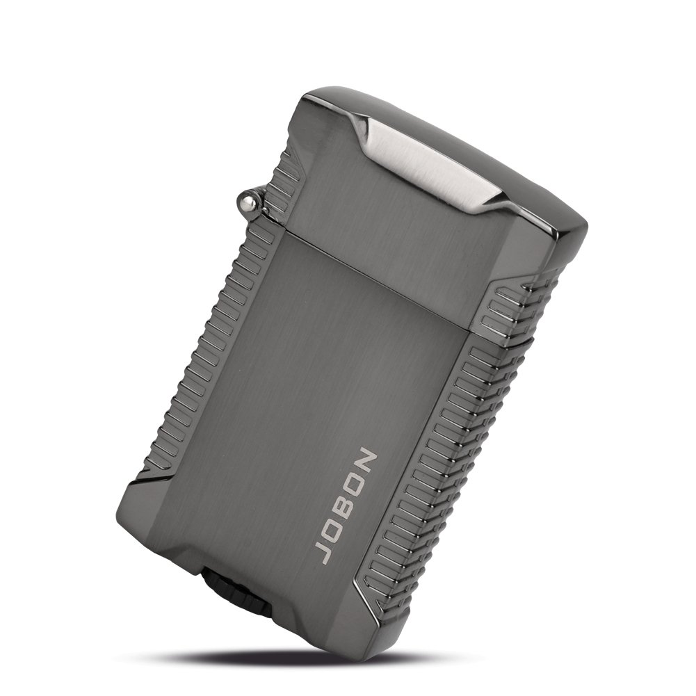 TOPKAY Double Jet Lighter, Windproof Butane Gas Cigarette Lighter