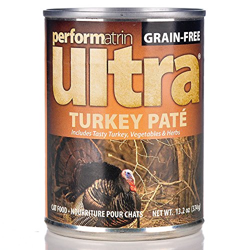 Performatrin Ultra Grain Free Turkey Pate Adult Canned Cat Food 13.2 oz