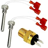 2 Pack 42002-0024S Stack Flue Sensor and 42001-0063S High Limit Switch | Replacement for Pentair Sta-Rite MasterTemp Max-E-Therm Pool/Spa Heater Elecrical System